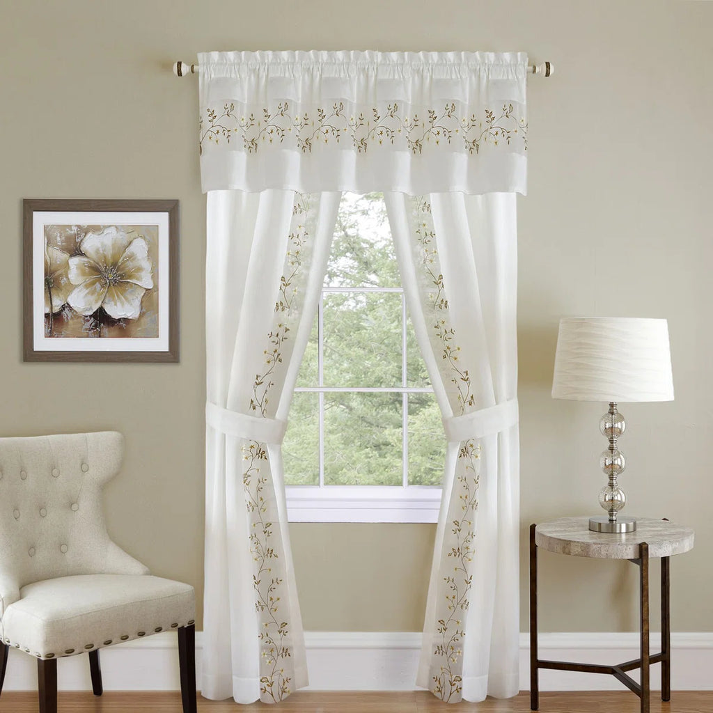 Shipley Semi Sheer Curtain Pair (Set of 2)