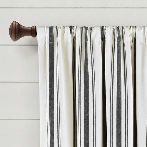 Cotton Blend Semi Sheer Curtain Pair (Set of 2)