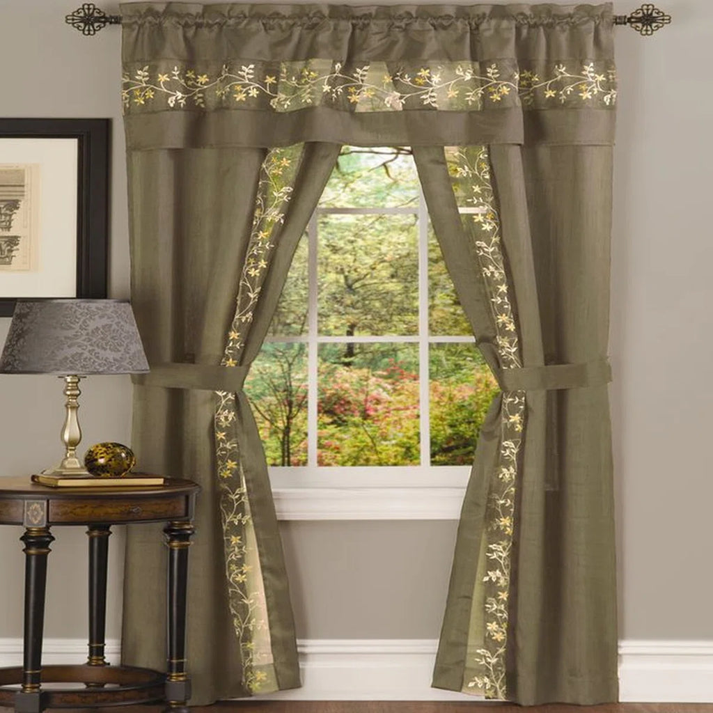 Shipley Semi Sheer Curtain Pair (Set of 2)