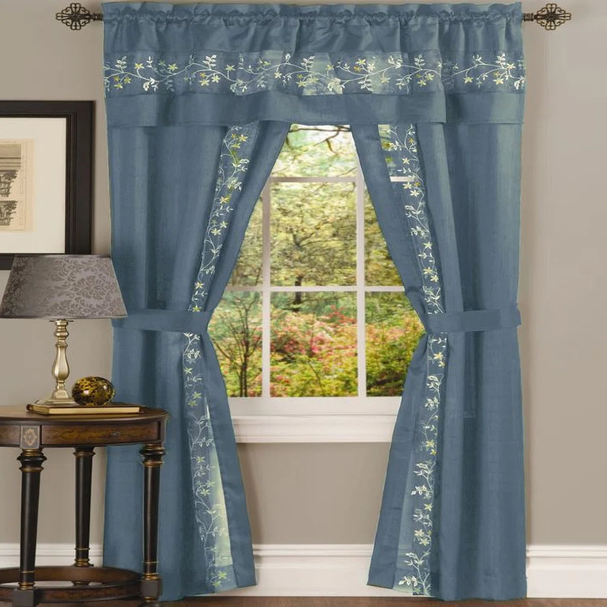 Shipley Semi Sheer Curtain Pair (Set of 2)