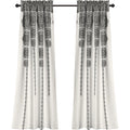 Stripe Medallion Room Darkening Curtain Pair (Set of 2)