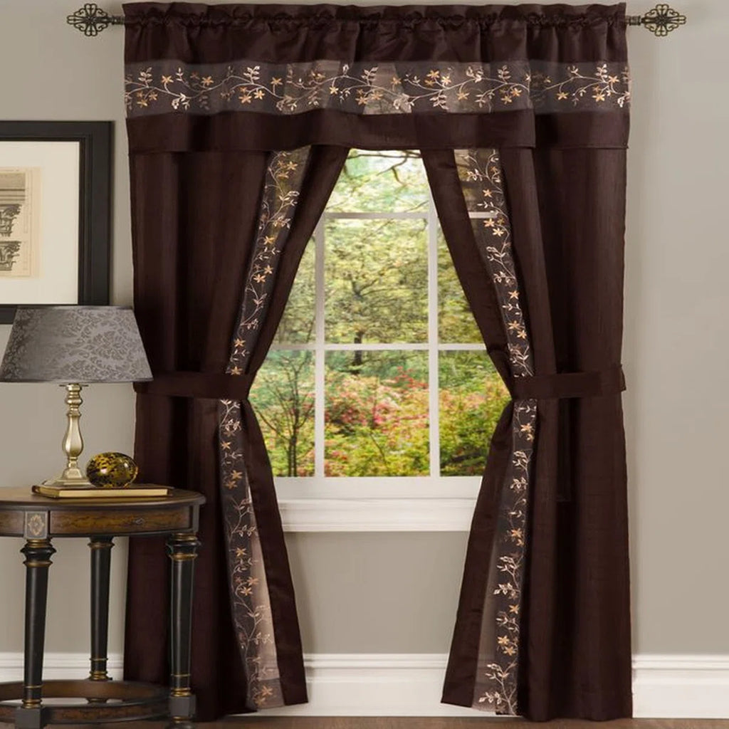 Shipley Semi Sheer Curtain Pair (Set of 2)