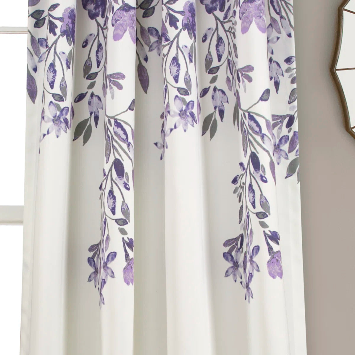 Lush Decor Tanisha Floral Room Darkening Curtain Panels Pair Drapes (Set of 2) (Set of 2)