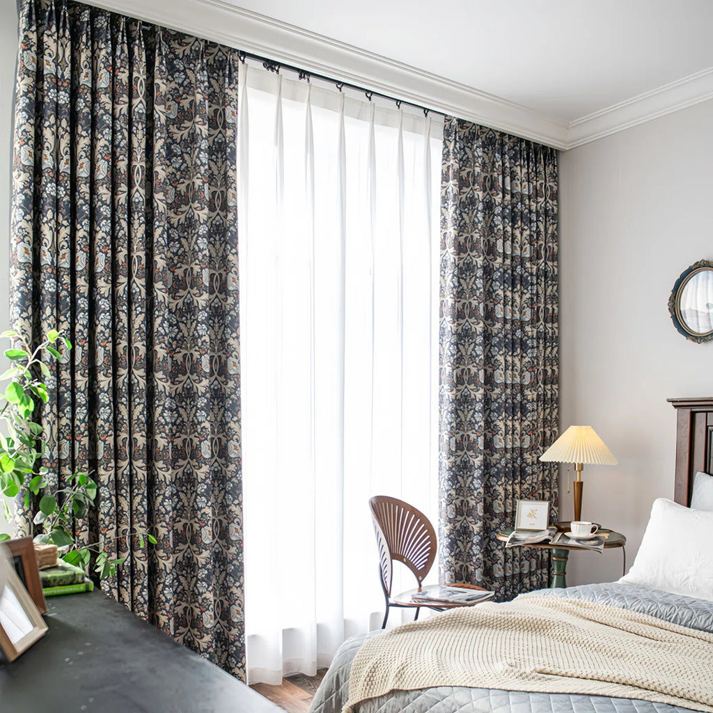 Aslan Cotton Blend Room Darkening Curtain Panel Pair (Set of 2)