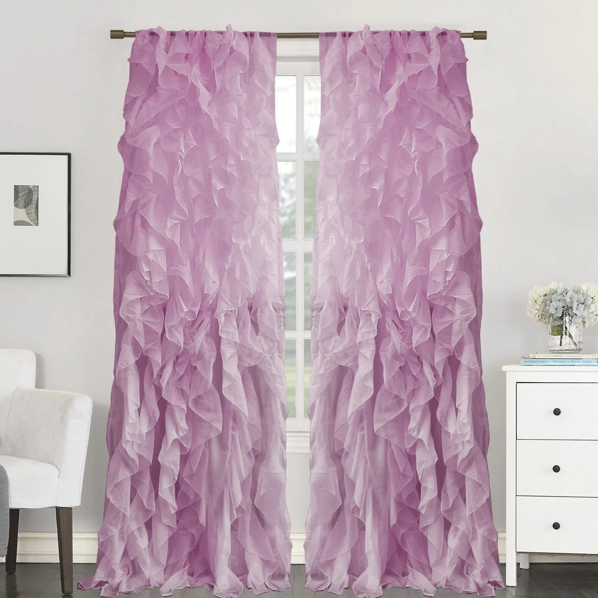 Fulda Semi Sheer Curtain Single Panel